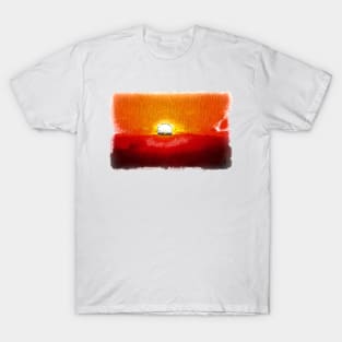 Red sunset artwork T-Shirt